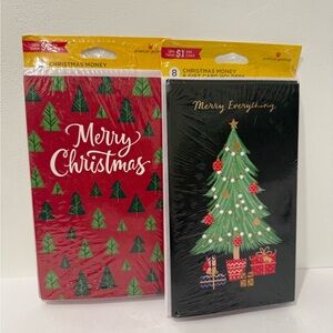 American Greetings Christmas Money & Gift Card Holders 2 Packs of 8, 16 Total
